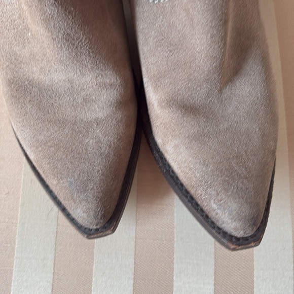 FRYE Designer suede leather over the knee tan brown sexy boots 9 $328 lace up - Picture 3 of 13